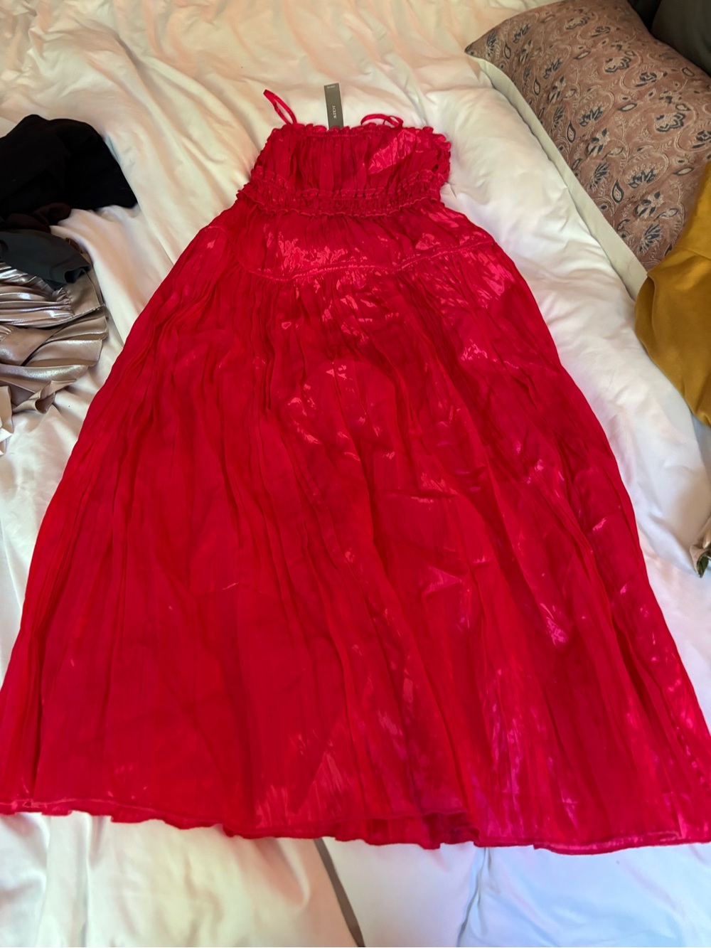 J. Crew Hot Pink Smocked Sundress